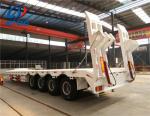 2 Axle Lowboy Semi Trailer Heavy Equipment Transport for Truck Trailer in Africa