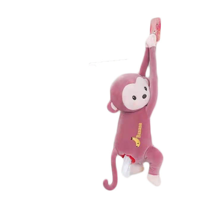 Lovely Hanging Plush Monkey Carton Set Car Interior Plush Home Decor