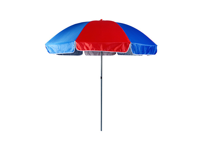 Steel Pole Outdoor Sun Umbrella Parasol Beach Umbrella With Fiberglass Ribs