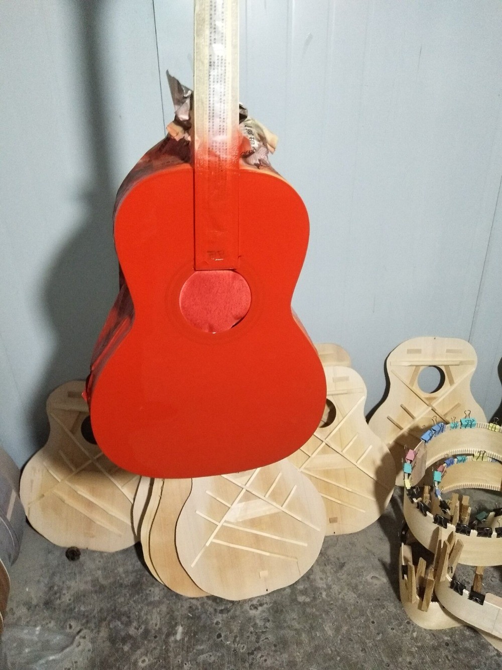 acoustic guitar 00 solid spruce parlor acoustic guitar OOO body maroon color customize white pearl vintage guitar