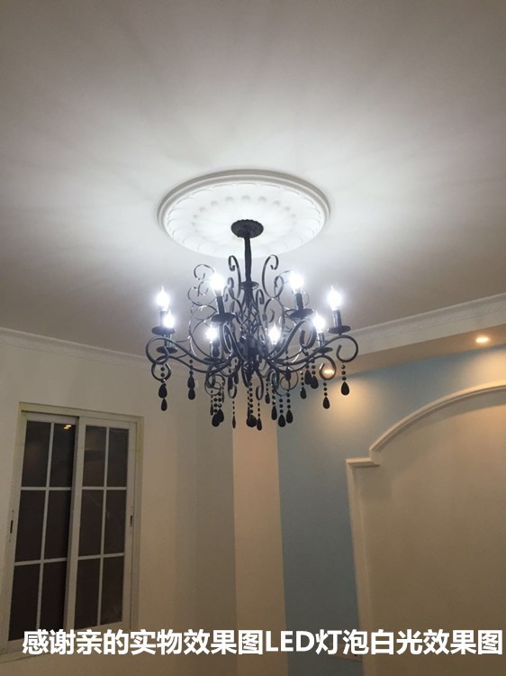 Bedroom Crystal Chandelier Hanging Lamp Indoor Black Chandlier(WH-CI-122)