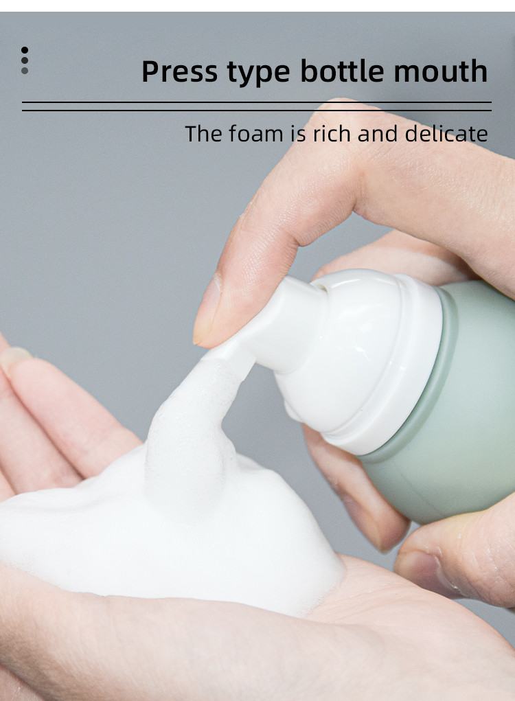 Hpde Hand Wash Od 33mm Foam Pump Bottle Cosmetic 50ml 100ml