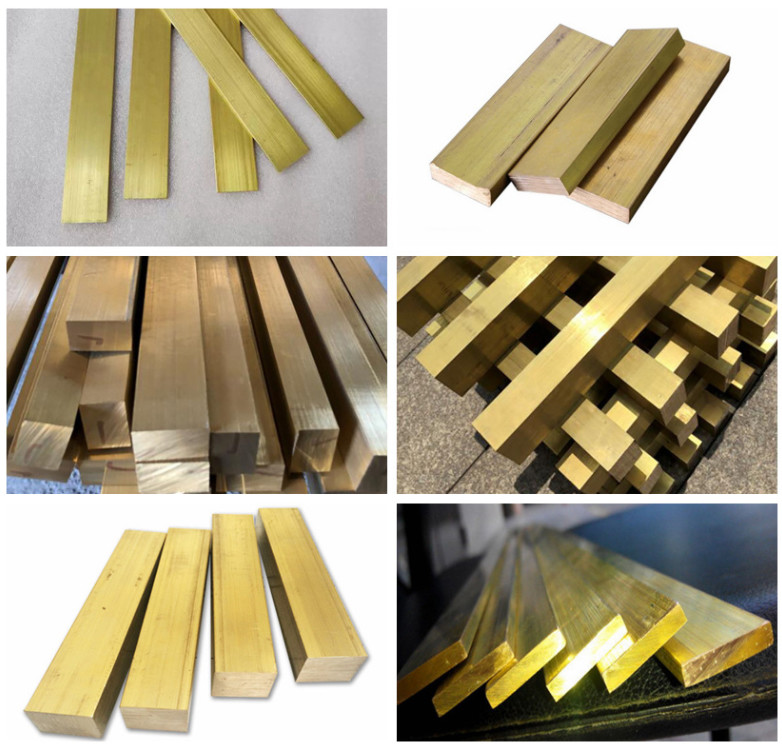 Smoothing Surface Fadeless Brass Flat Bars For Building Construction