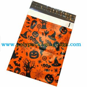 Quality Alloween Or Pumpkin Self - Adhesive Poly Courier Bag wholesale