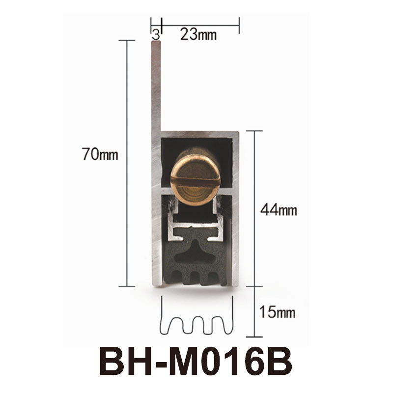 RAVEN RP38 Automatic Door Bottom Seals H Shaped Clear Anodised Finish