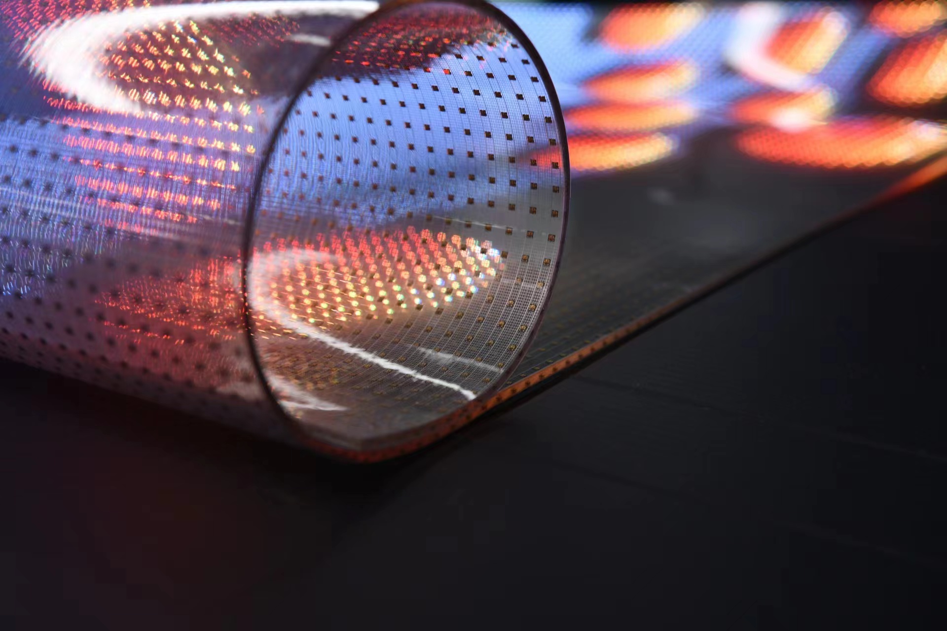 AC100-240V Transparent LED Display Panel Film Multipurpose Stable