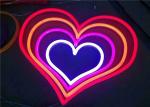 Pink Color LED Flex Neon Light SMD 2835 12 / 24 Volt Two Years Warranty