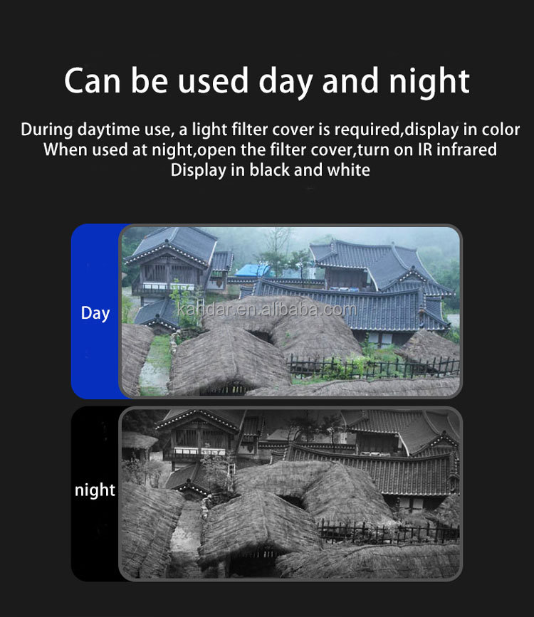 5V/1.0A Power Supply 5D Infrared Night Vision Zoom Binocular with 7-Seed Infrared Filter