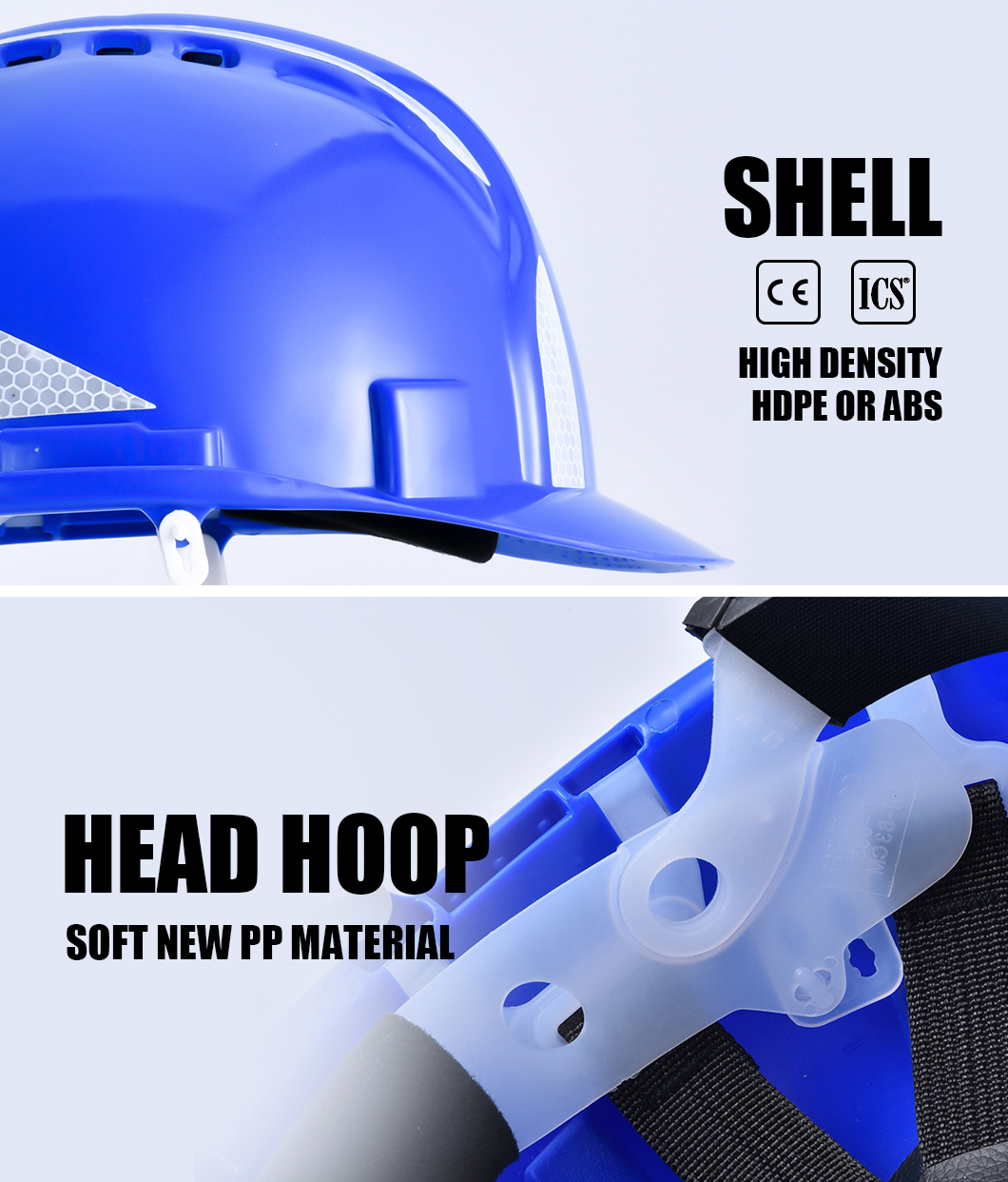 Construction Black Work Helmet ABS Shell 4/6 Points 9 colors CE EN397