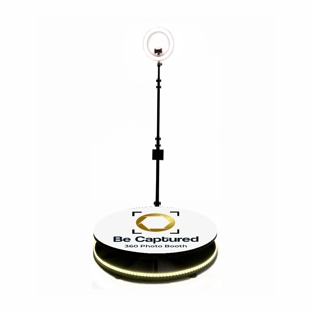 Rotating 360 Selfie Photo Booth Stable Platform Magic Slow Motion RGB Light
