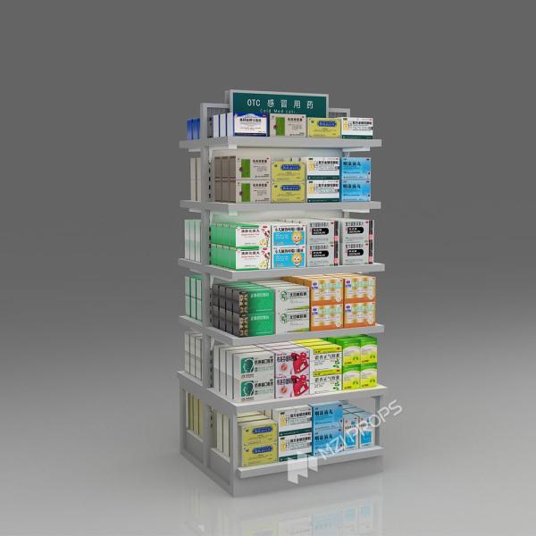 JYaS-YZ-03 Eco-friendly Medicine Display Area Cabinet with White Over-oiled