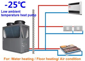Quality 50 / 60Hz Low Ambient Temperature Heat Pump , Cold Climate Heat Pump Easy To Install wholesale