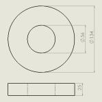 Permanent Circular Ferrite Ring Magnet High Magnetic 150mm X 100mm X 25mm