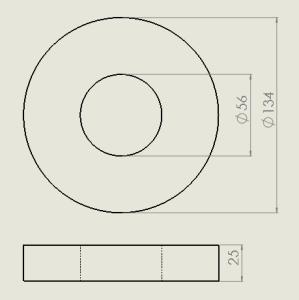 Quality Permanent Circular Ferrite Ring Magnet High Magnetic 150mm X 100mm X 25mm wholesale