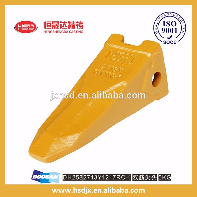 Stander size with side teeth pin construction engineering&machinery parts bucket teeth be used for DH220 machine on sale
