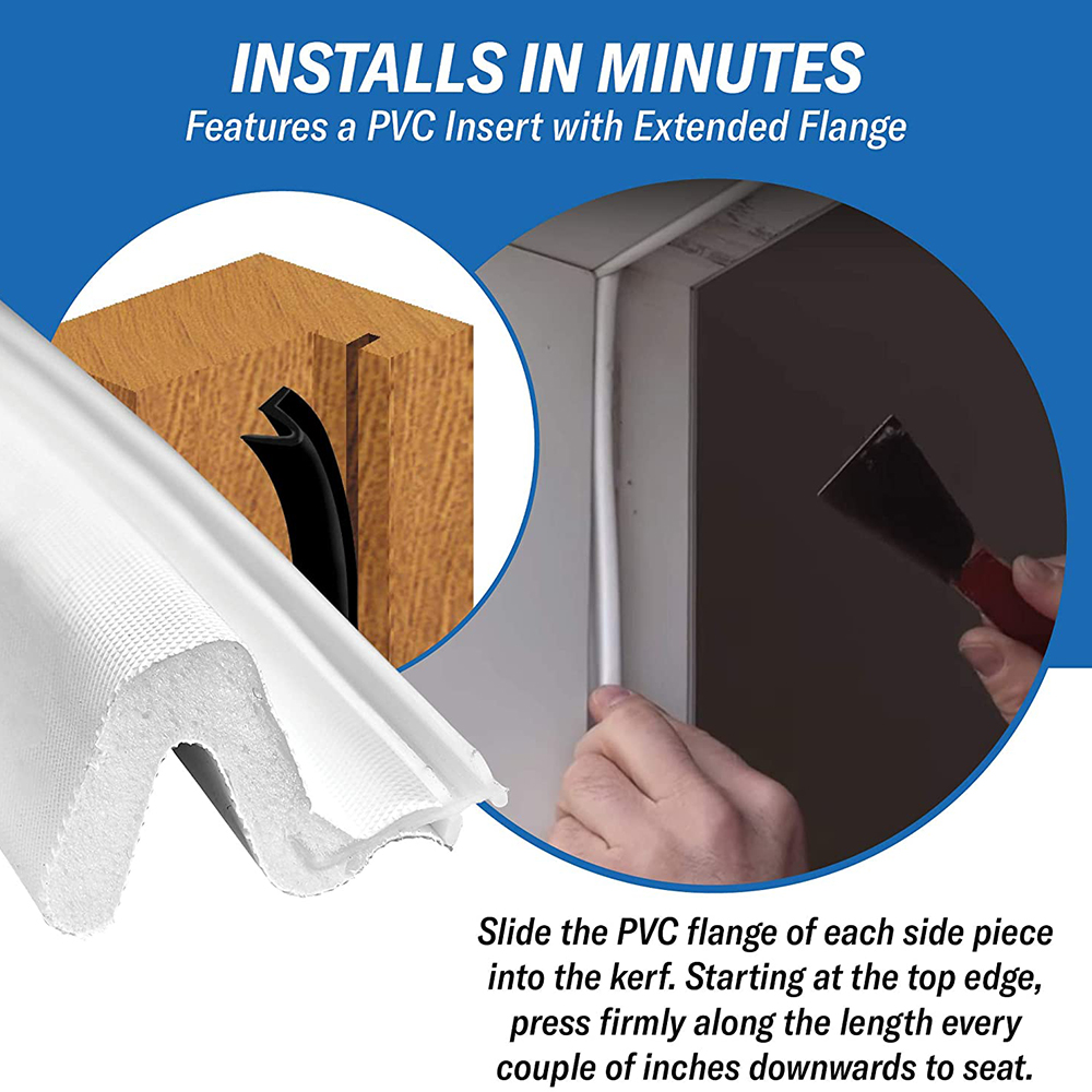 Perfectly Sealed Kerf Insert Sealing Strip for Wooden Door Threshold Weatherstripping