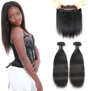 Quality Raw 360 Lace Frontal Closure , Natural Black 360 Lace Frontal Human Hair wholesale