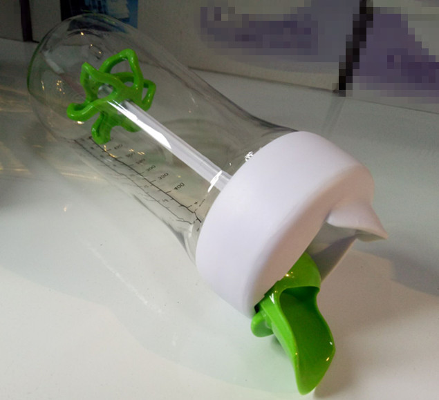 FB132911 Super green style manual stir salad sauce bowl 500ml PP+PET+ABS