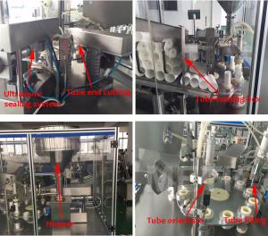 Quality 10-50mm Tube Filling Machine With 5-50ml Filling Range And 50-250mm Tube Length wholesale