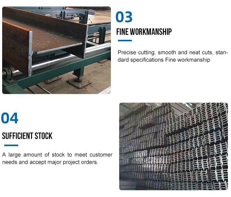Structure Building Huge Stock ASTM JIS BS EN Standard A36 A572 A992 S235jr J0 J2 S355jr H BEAM FLANGE WIDTH 100mm-1000mm