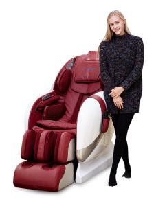 Quality 3D 135CM SL Genuine Leather Heated Massage Recliner 25min HD812 wholesale