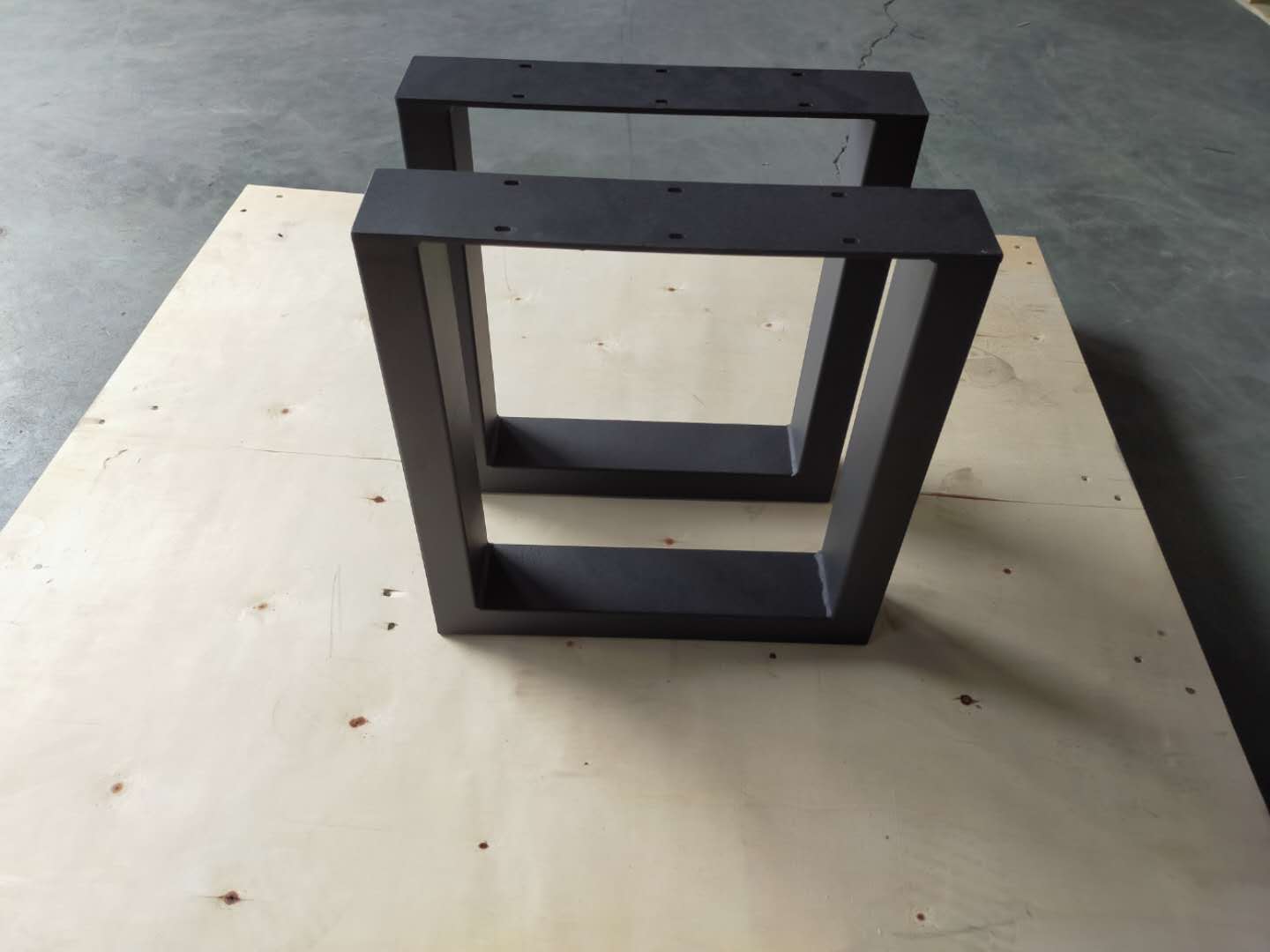420*400mm Black Metal Table Legs for Industrial Country Style Furniture Design