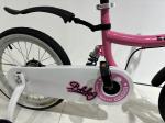 Pink 1 Speed Hard Carbon Steel Frame Childrens Training Wheel Bikes For Little