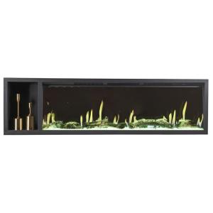 Quality 98inch 2500mm Linear Wall Mount Stove Digital Tech No Heat Built-In Electric Fireplace wholesale