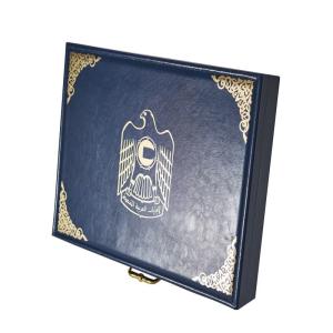Quality Advanced Leather Gift Box Lock Case Gift Package Carton Box wholesale