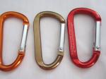 Various style shape aluminum alloy mountaineering carabiner for sale