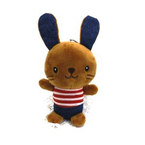 Quality Cute Rabbit Doll Key Chain Brown Fleece Cloth Corduroy Material wholesale