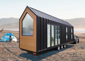 Quality Small Prefab House Modular Home Finished Steel Tiny House On Wheels ReadyTo Ship wholesale