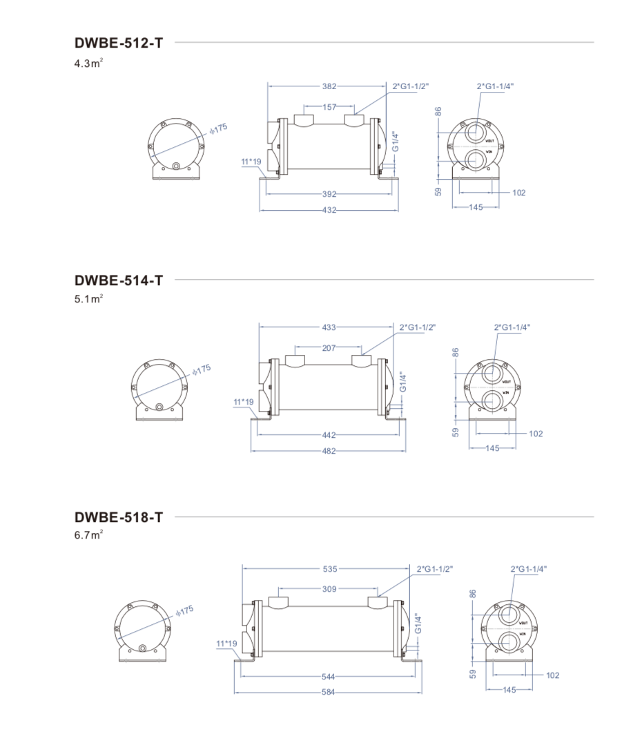 Shell and tube heat exchanger shell and tube oil cooler industrial shell and tube cooler