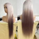 New Wig Female European And American Fashion Gradient Color In Long Straight