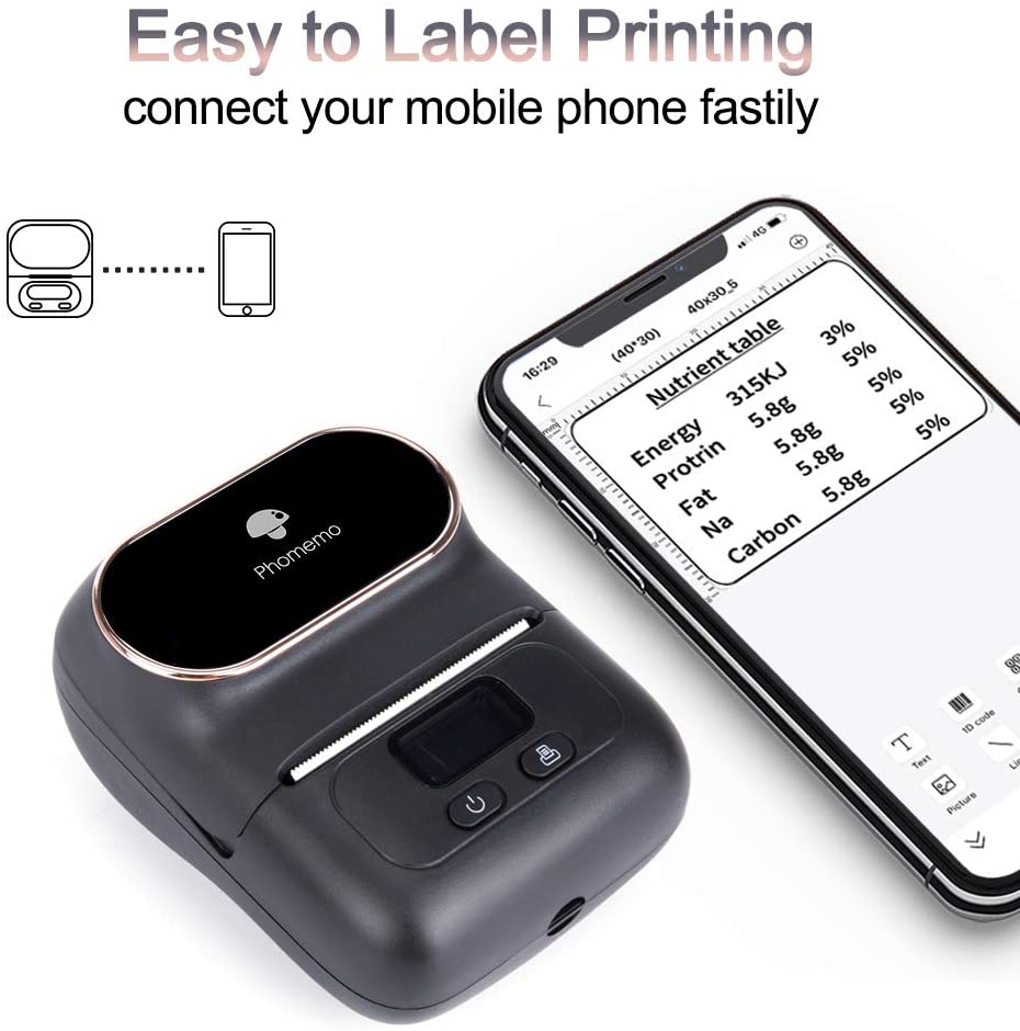 Sticker Labels M110 Label Maker Plastic Credit Card Printer with Print Master