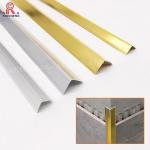 Extruded Aluminium Wall Corner Protectors 1mm Thickness Golden Color