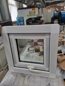 Quality Heat Insulation PVC Awning Window White UPVC Double Glazed Windows wholesale
