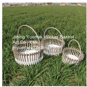Quality 2016 wood piece basket log basket storage basket sets wholesale