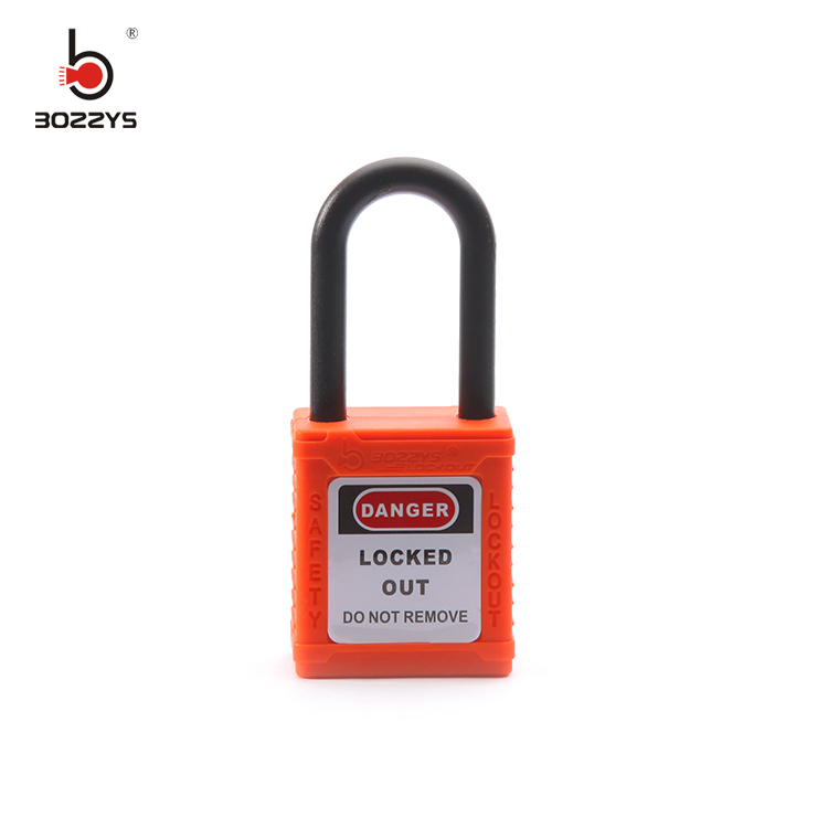 Nylon Loto Safety Padlock , Chrome Plating Lock Out Tag Out Padlocks