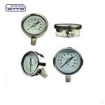 Black Painted Aluminium Pointer Liquid Filled Pressure Gauge Bourton Tube