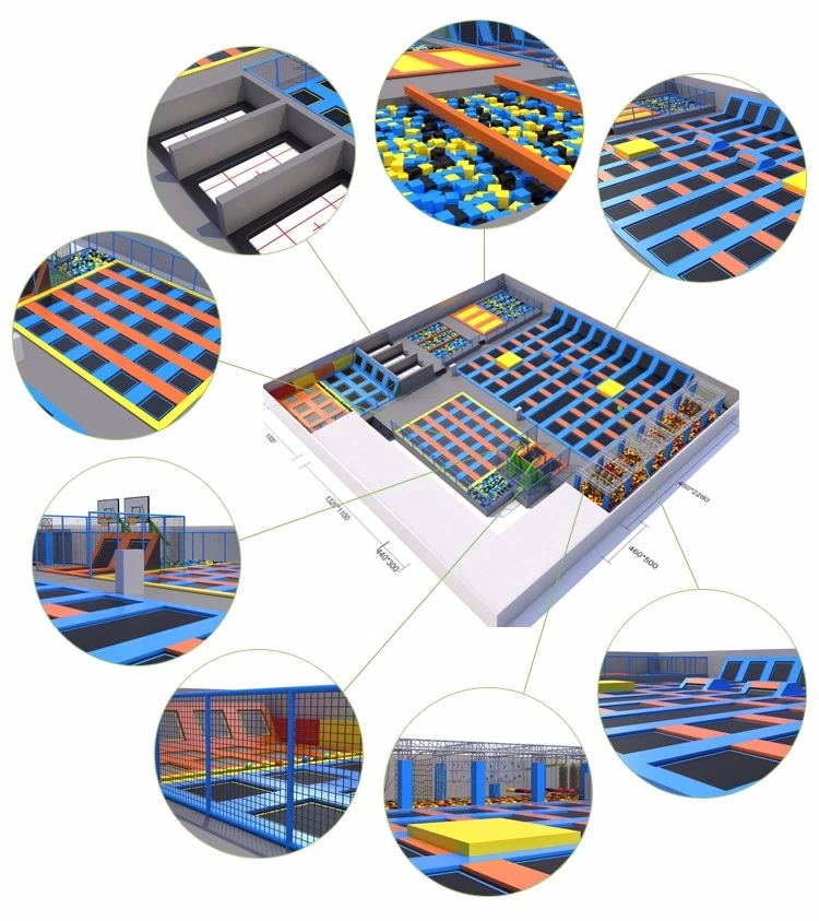ASTM&TUV Standard Factory Price Commercial Indoor Trampoline Park