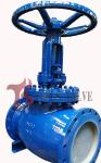 Fully Open Handwheel Bolted Bonnet Globe Valve Blue Color Metallic Seating