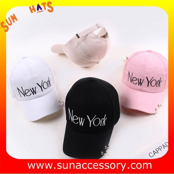 QF17041 trendy fashion girls baseball cap, OEM and ODM cap factory wholesale