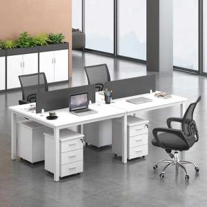 Quality 4 Person Office Workstation Desks 25mm Open Space Scratch Resistant wholesale