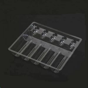 Quality Transparent Thermoformed 5pcs Blister Plastic Ampoule Tray For Shipping wholesale