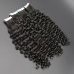 Brizalian tape hair extensions European double drawn Russian human hair Tape