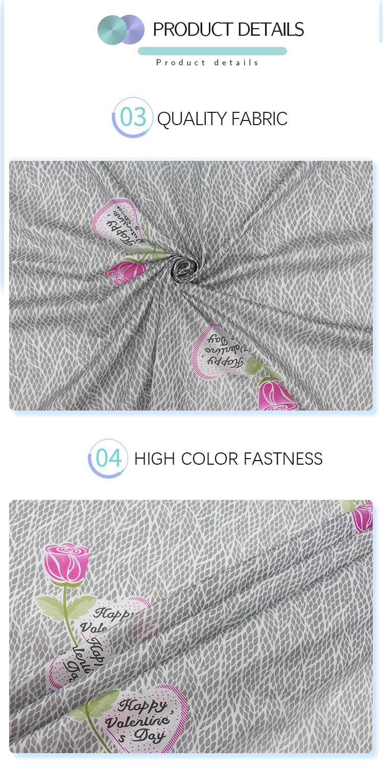Warp Knitted Polyester Mattress Fabric Brushed Cloth Color Pattern