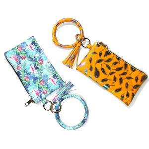 Quality Detachable Leather Wristlet Keychain , 19.5x11CM Custom Wristlet Keychain wholesale