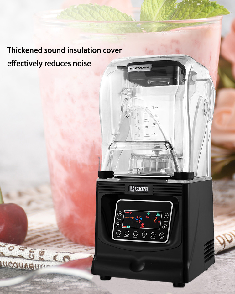 220V Low-Noise Multifunctional Heavy Duty Blender with 1800W and Plastic Container