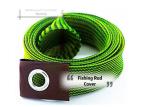 PET Colorful Fishing Rod Socks Sleeves Slid Proof Abrasive Resistant For Casting
